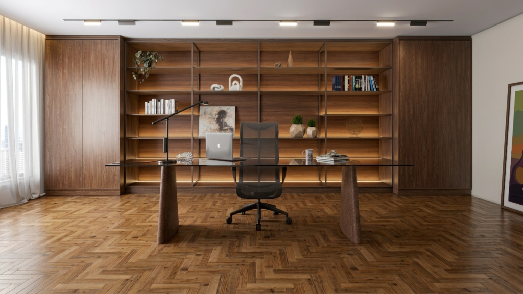 Cadeira executiva para home office premium Linha Lynk