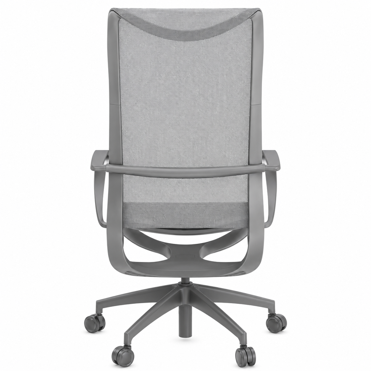 Cadeira Presidente Lynk Cinza com design moderno e ergonômico, desenvolvida para proporcionar conforto, suporte e produtividade em ambientes corporativos.