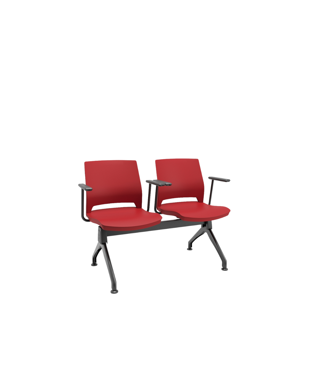 Longarina Serena para recepções e áreas de espera, com design contemporâneo, conforto e resistência para ambientes corporativos de grande circulação.